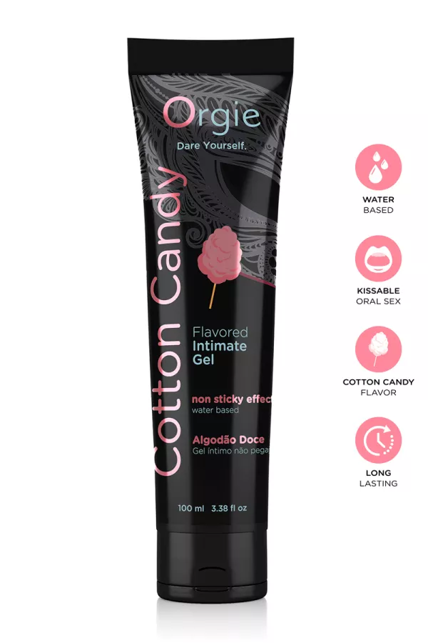 Lubrifiant eau Lube Tube Barbe à papa 100ml Lubrifiant eau Lube Tube Barbe à papa 100ml