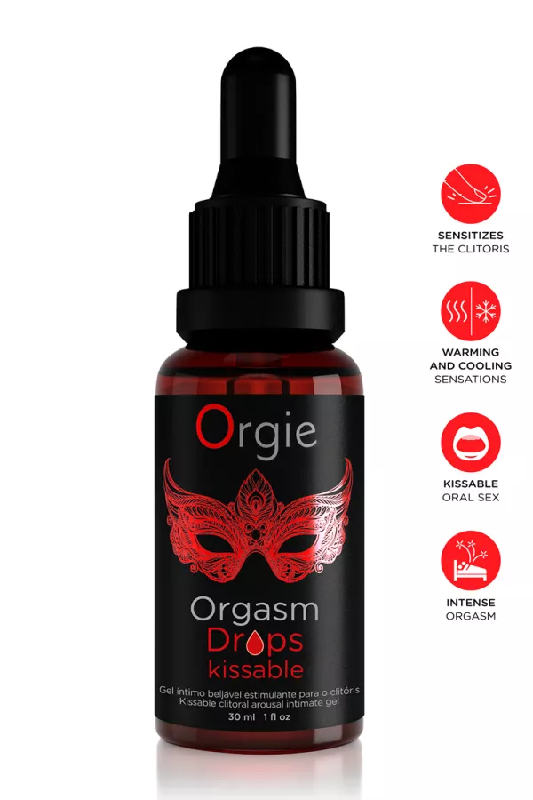 Gel per l'eccitazione del clitoride Orgasm Drops Kissable Gel per l'eccitazione del clitoride Orgasm Drops Kissable