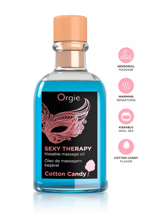 Olio da massaggio baciabile allo zucchero filato Sexy Therapy Olio da massaggio baciabile allo zucchero filato Sexy Therapy