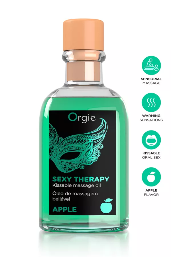 Huile de massage embrassable Sexy Therapy Pomme Huile de massage embrassable Sexy Therapy Pomme