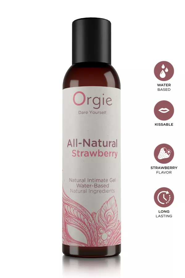 Gel intime naturel All Natural fraise 150ml Gel intime naturel All Natural fraise 150ml