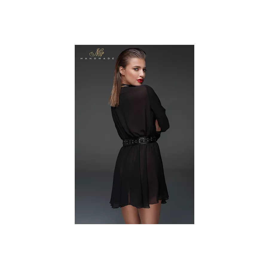 Chiffon-Choker-Minikleid F150