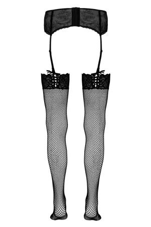 Black mesh stockings