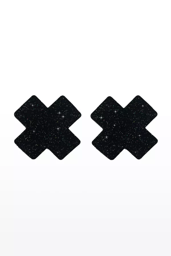 Nipple X Covers Copricapezzoli neri Nipple X Covers Copricapezzoli neri