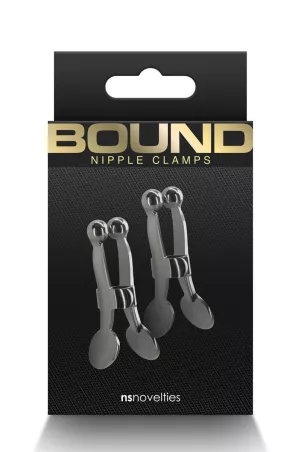 Pinces à tétons Bound noir