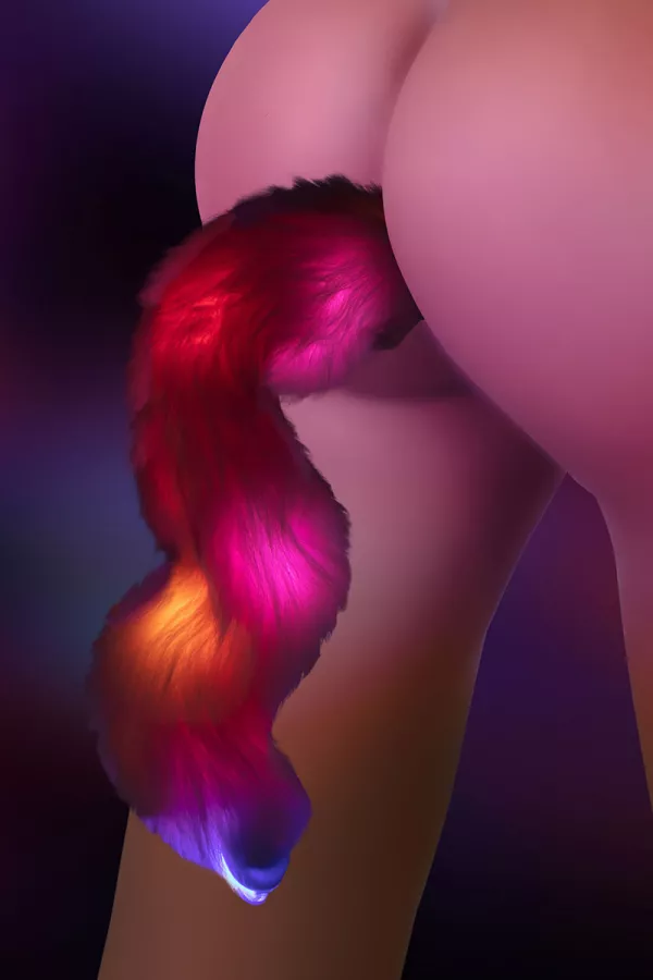 Plug anal Licorne avec queue lumineuse - Taboom Plug anal Licorne avec queue lumineuse - Taboom