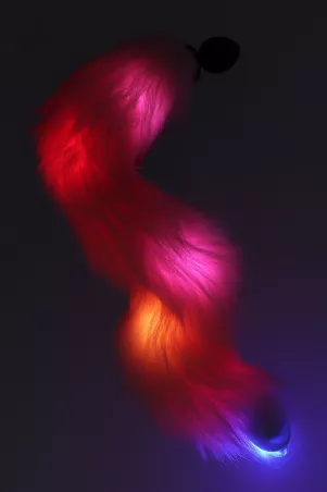 Licorn anal plug with light tail