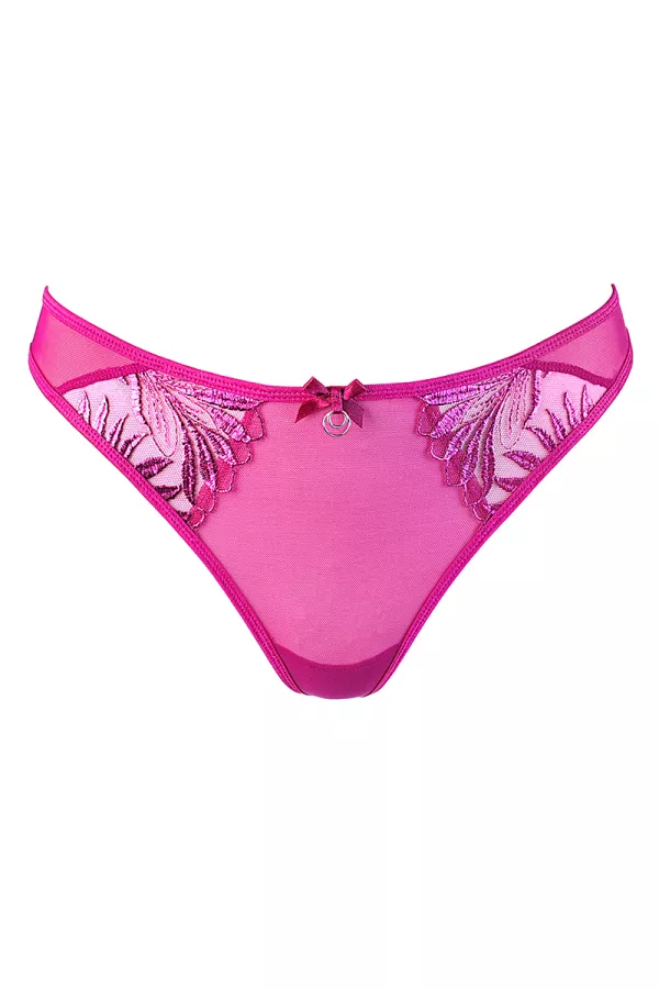 String Rose tulle et broderies V-10258 - Axami