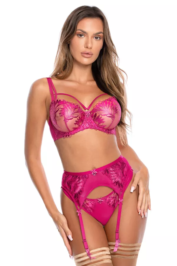 Reggicalze rosa V-10252