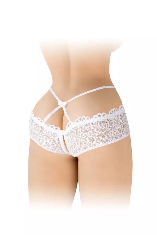 Culotte ouverte blanche Celia - Fashion Secret Culotte ouverte blanche Celia - Fashion Secret