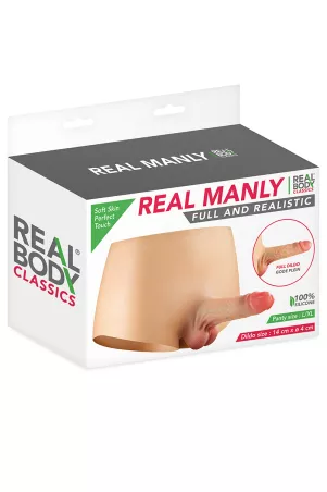 Mutandina con dildo realistico pieno
