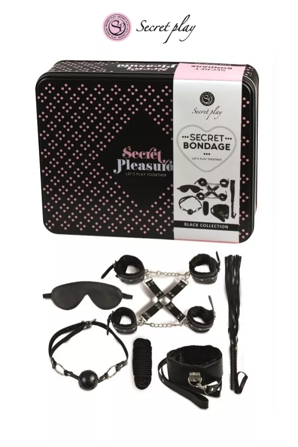 Kit BDSM 8 pièces - noir Kit BDSM 8 pièces - noir