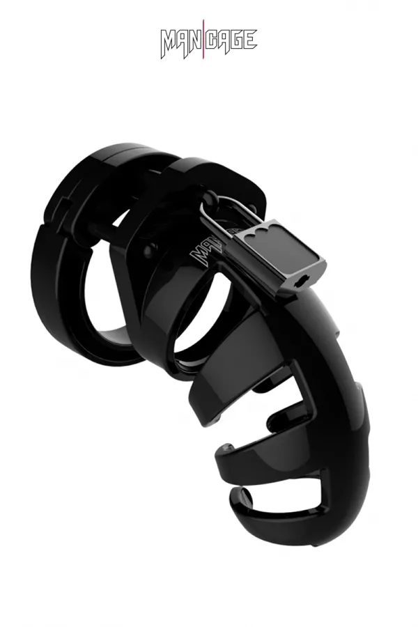 Cage de chasteté 9cm ManCage 02 noir Cage de chasteté 9cm ManCage 02 noir