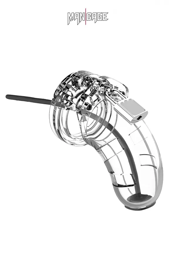 Gabbietta di castità 6.5cm con spina di uretra - ManCage 15 Gabbietta di castità 6.5cm con spina di uretra - ManCage 15