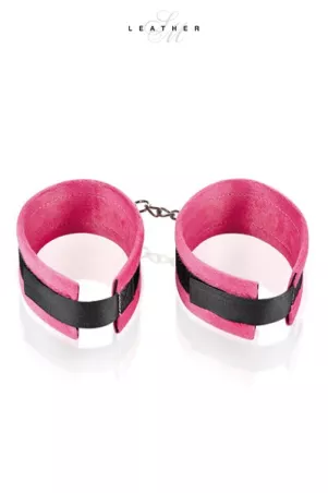 Pink and black ankles handcuffs