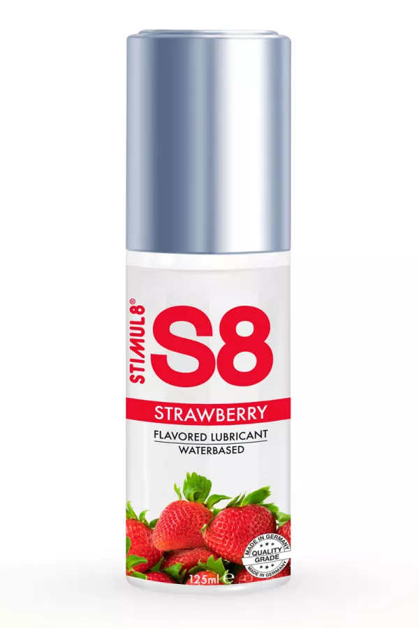 Lubrifiant S8 parfumé fraise 125ml Lubrifiant S8 parfumé fraise 125ml
