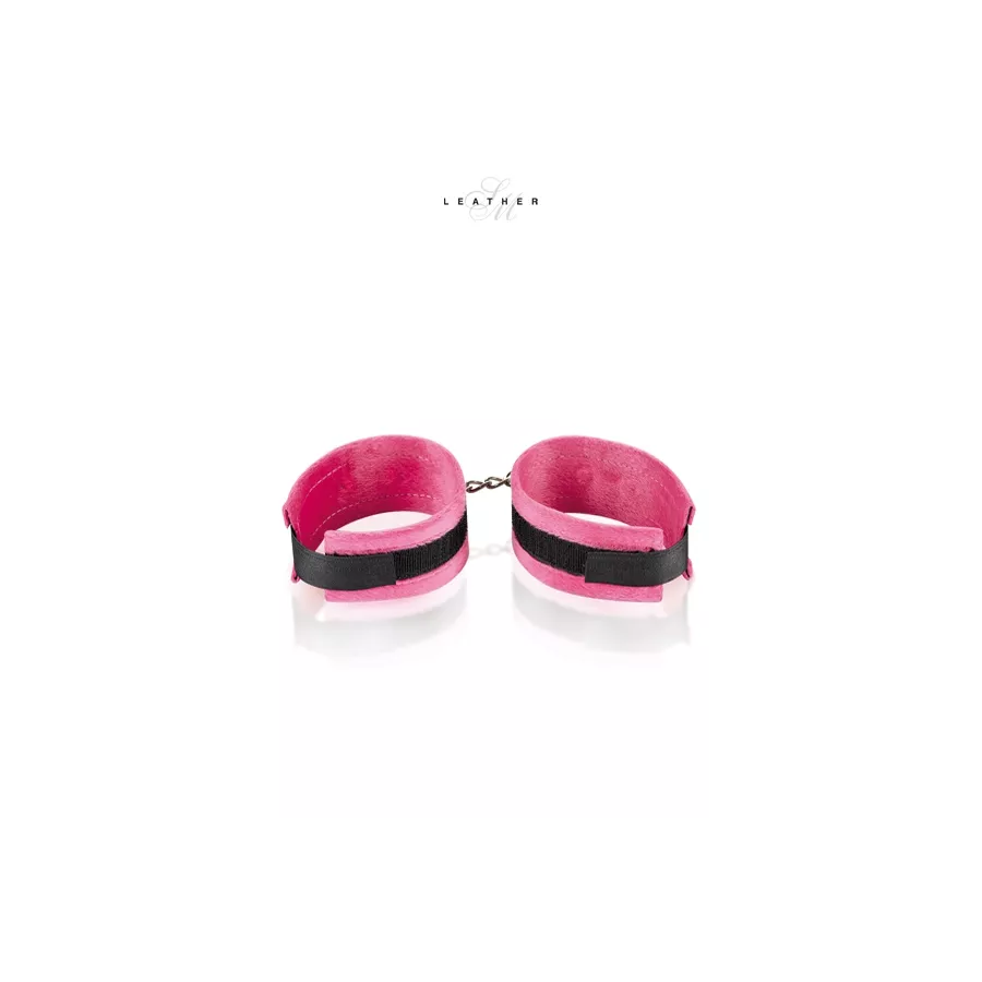 Polsini manette rosa e nero