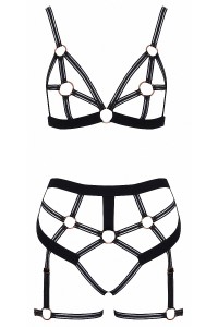 BDSM lingerie set nero