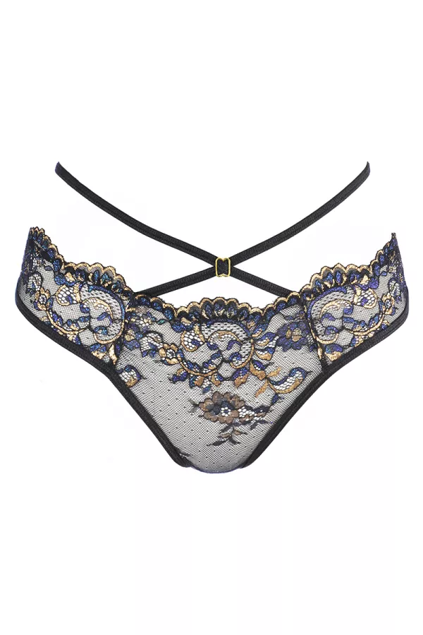 String dentelle Noir V-10368 - Axami