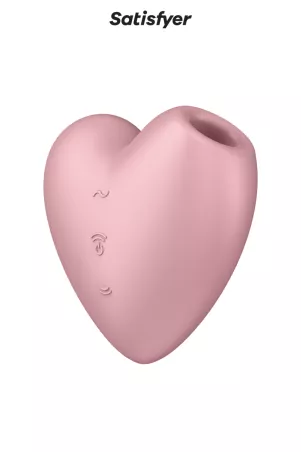 Double stimulateur Cutie Heart rose - Satisfyer