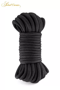 Corde de bondage noire 10m