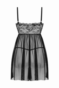 Clothing - Nuisette and string "Lieve" - Christine - Sexshop Tentations
