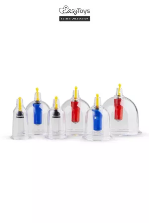Coffret 6 ventouses Cupping Set - EasyToys Fetish Collection