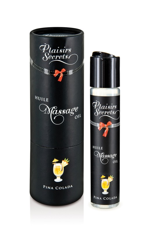 Olio da massaggio commestibile "Pina Colada" - Il piacere segreto - Sexshop Svizzera Olio da massaggio commestibile "Pina Colada" - Il piacere segreto - Sexshop Svizzera