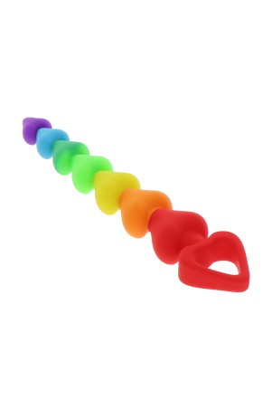 Sextoy - Anal Hat "Rainbow Heart Beads" - ToyJoy