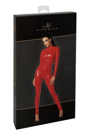 Einteiler wetlook rot Orgia - Noir Handmade | Tentations schweiz