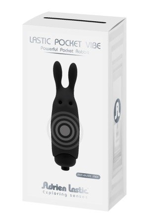 Pocket Vibe Kaninchen schwarz - Adrien Lastic | Schweizer sexshop online Tentations
