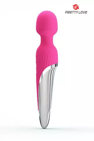Heated wand vibrator