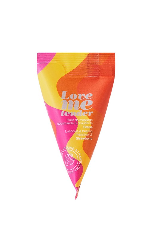 Berlingot huile massage comestible Fraise Berlingot huile massage comestible Fraise
