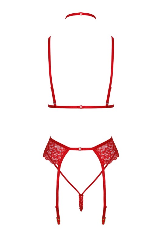 5 pieces set Red Lace Kiss 243 - Kissable | Tentations.ch