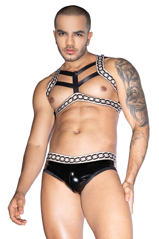 Ensemble sexy deux pièces noir et blanc - J Lingerie Ensemble sexy deux pièces noir et blanc - J Lingerie