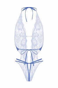 Body string ouvert Renee bleu - Christine