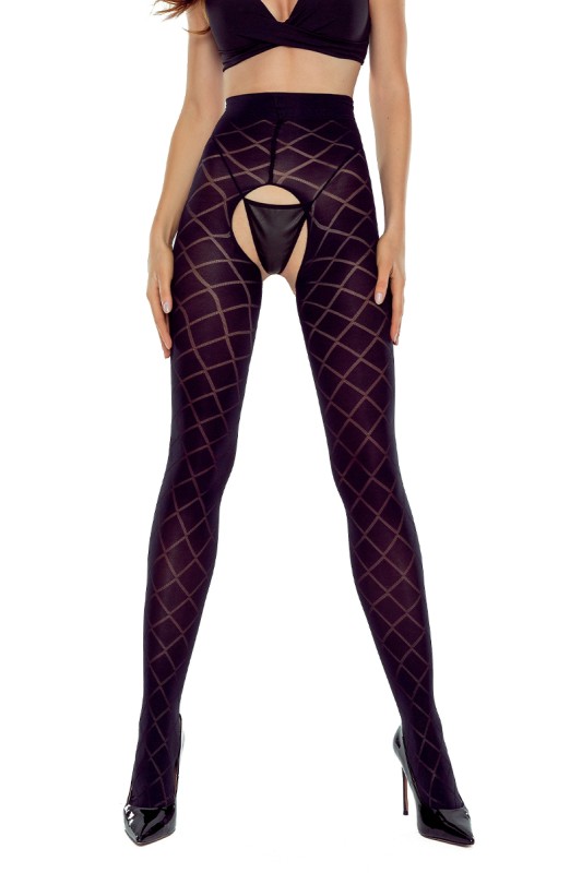 Collants ouverts TI025 40 deniers - noir Collants ouverts TI025 40 deniers - noir