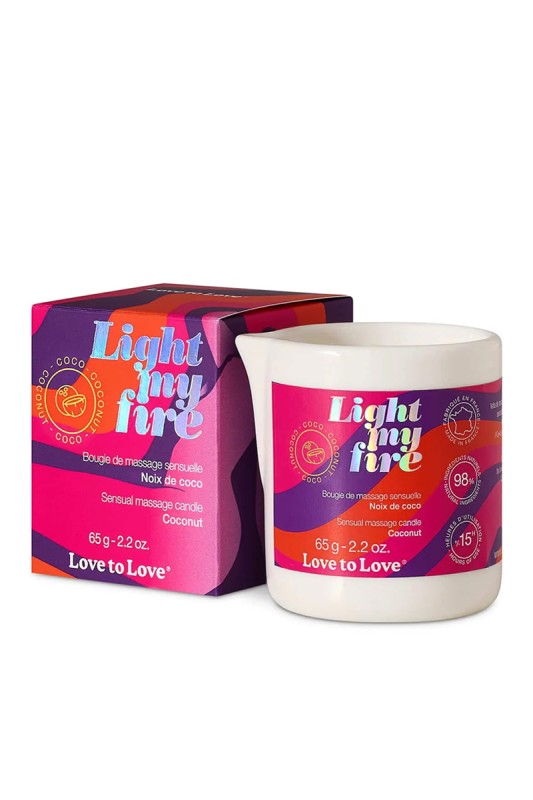 Bougie de massage Noix de coco - Love to Love Bougie de massage Noix de coco - Love to Love