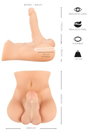 Masturbatore realistico Deluxe Man 02 - Realistixxx