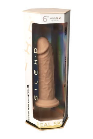 DildoReal Skin Model 2 Flesh 15.4 cm - SilexD