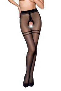 Calze aperte TI015 20 cecchini - nero
