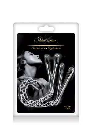 Breast clamps and silver chain