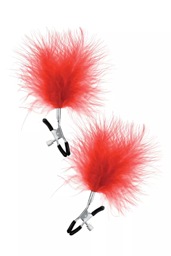 Pinza pettorale con spolverino rosso Pinza pettorale con spolverino rosso