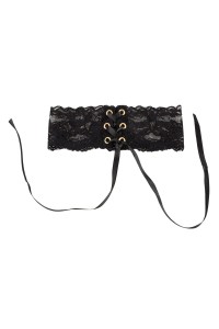 Black lace choker with lacing – Cotelli Accessories | Tentations.ch