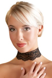 Sexy Spitzenhalsband Schwarz – Cotelli Accessories | Tentations.ch