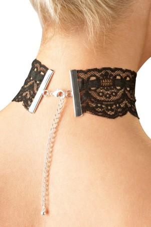 Sexy Spitzenhalsband Schwarz – Cotelli Accessories | Tentations.ch