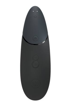 Stimulateur clitoridien Womanizer Next noir sur fond blanc