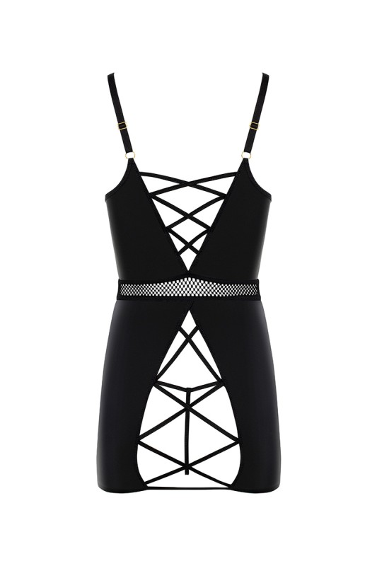 Kristeen Passion dress back view flat, open rear detail
