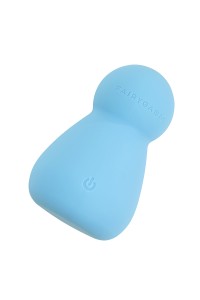 Fairygasm Applust vibrator in blue from another angle, sculpted shape