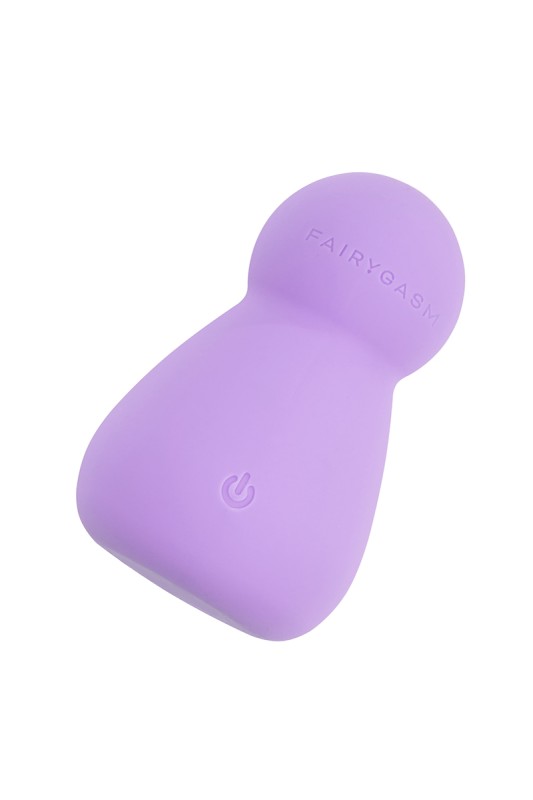 Vibratore Fairygasm Applust viola visto da un’altra angolazione, dettagli raffinati